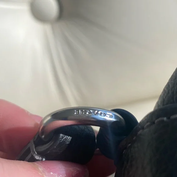 Coach Signature Black and Gray Crossbody Bag - Picture 10 of 10